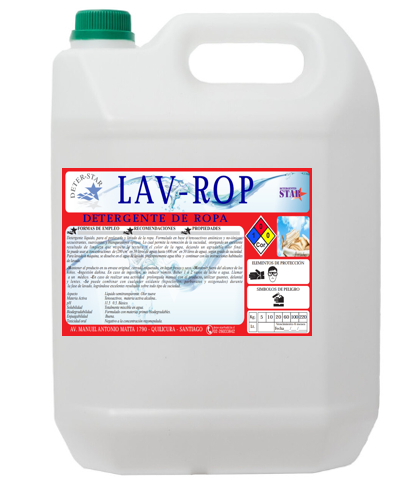 detergente líquido de ropa llamado lav rop.